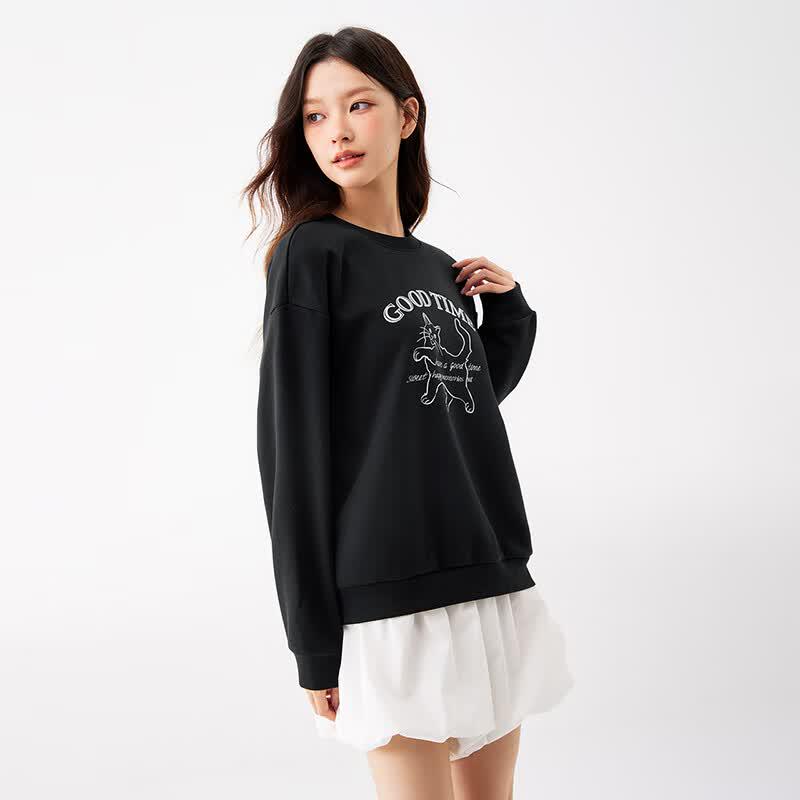 361° Women's Fleece-Lined Crewneck Pullover Sweatshirt