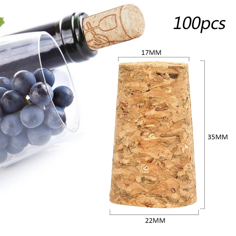 Винные пробки Стандартные Натуральные Пробки из Мягкой Древесины Многоразовые Конические Уплотнительные Пробки Портативные Пробки для Пивных Бутылок для Винной Бутылки