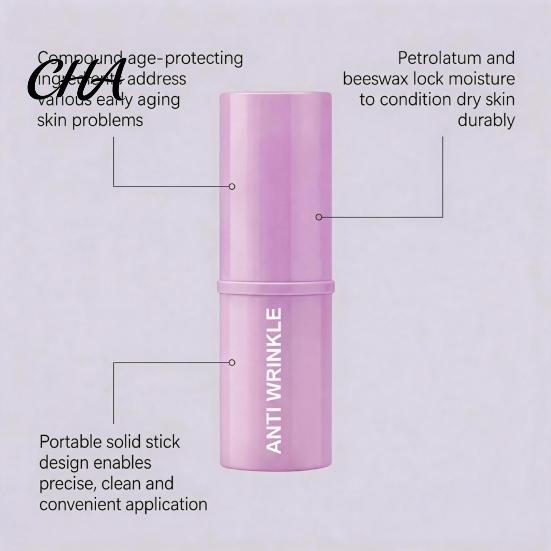 Non Greasy Under Eye Balm Firming Stick, Lightweight Anti Wrinkle Cream Stick for Travel Friendly Women Fine Lines, 8g Lifting Hydrating Sensitive