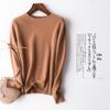 Women's 100% Pure Cashmere Round Neck Sweater, Knitted Seamless Long Sleeve - Autumn/Winter Collection.