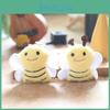 Bee Mini Plush Toy Keychain Pp Cotton Stuffed Animal Girls Accessory Room Decor