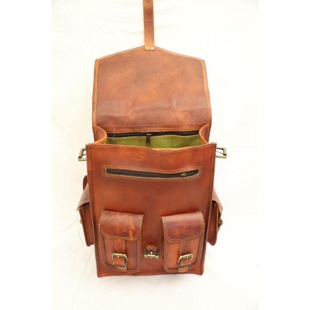 Мужской рюкзак Real Travel New Goat Backpack Рюкзак для ноутбука Vintage Messenger Brown Bag
