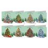 4/6/8/12pcs DIY Diamond Painting Greeting Card Set Diamond Art Handmade Cards for Xmas Birthdays Thanksgiving & Special Occasion