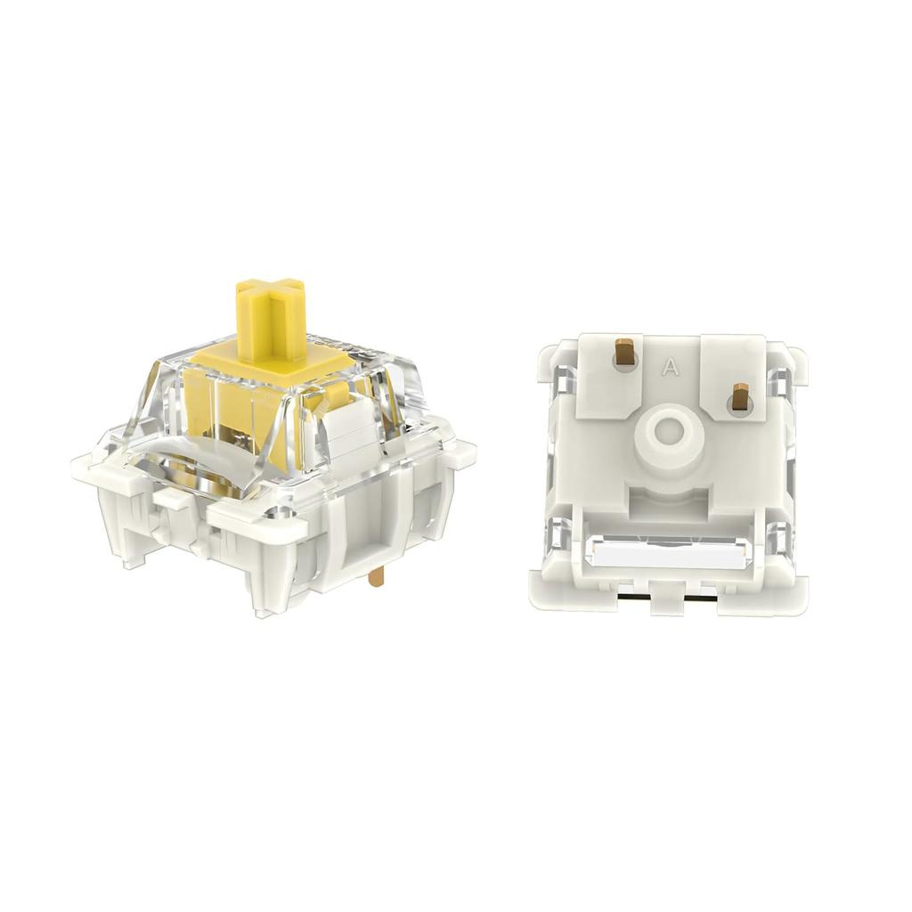 Gateron G Yellow Pro Switch Prelube 3 Pin RGB SMD линейная игровая механическая клавиатура Pro Yellow 3.0 (108 шт., 3.0)