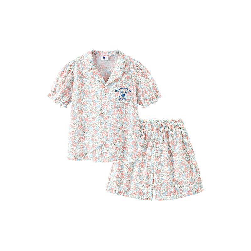 Mini Balabala Girls' Pure Cotton Pajama Set