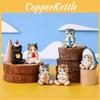 Коллекционные ПВХ фигурки в закрытых коробках, 6 милых дизайнов животных, мини-декор для детей, подарок для показа