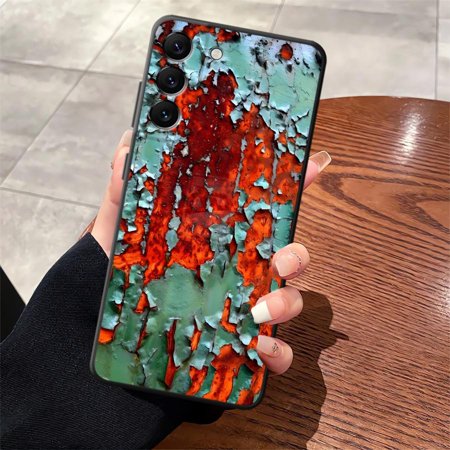 Ретро-кейс с эффектом ржавчины для Samsung Galaxy A14 A15 A12 A13 A34 A72 A73 A17 A24 A23 A54 A71 A51 A52 A16 Чехол для телефона