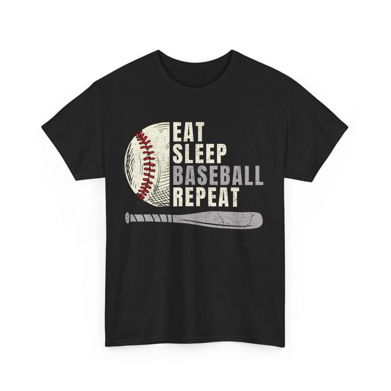 Eat Sleep Baseball Repeat Tshirt