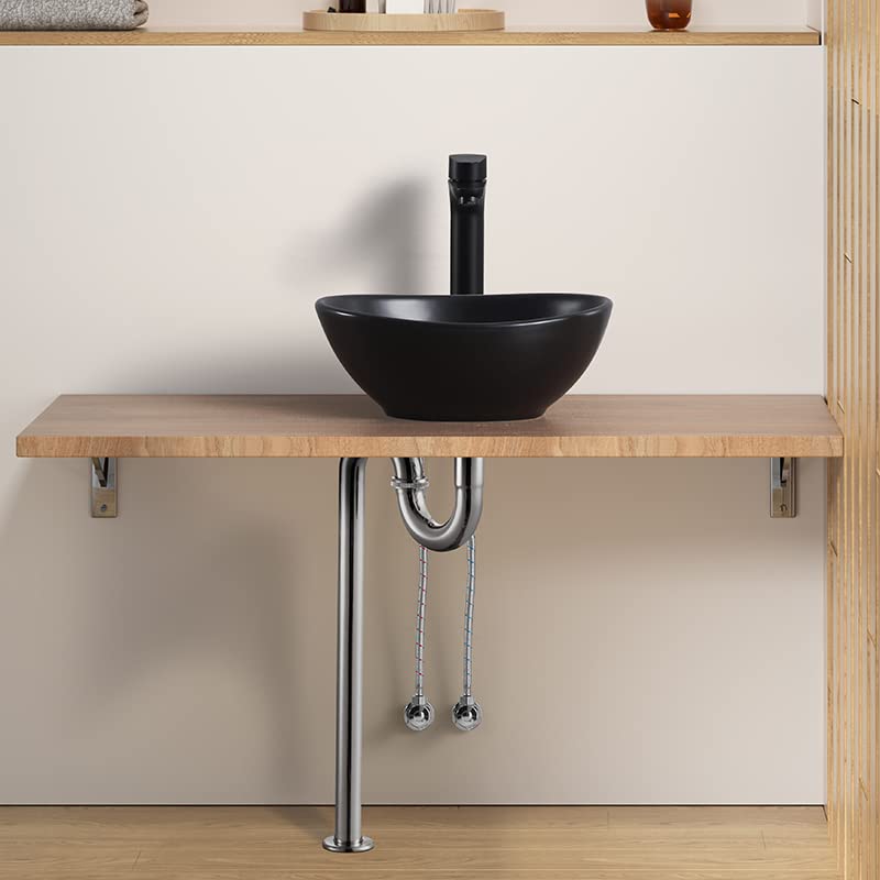 Овальная чаша для мытья рук LUYI, набор для мытья рук, 340x270x130 мм, черный цвет