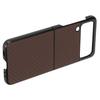 Складной чехол-книжка с карбоновым узором для Samsung Galaxy Z Flip 3 Защитная крышка