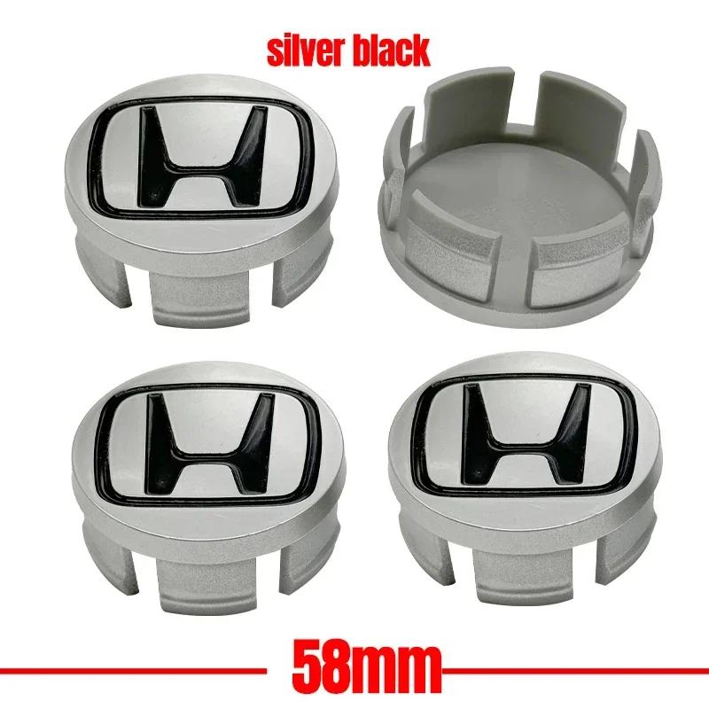 TR3-4pcs/set Car Styling Wheel Center Cap Hub Covers Badge Accessories For Honda Civic Fit Jazz Accord Pilot CRV Passport City XRV