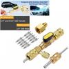 Valve Core Remover Installer Kit with Dual Size 1/4" & 5/16" Port, Schrader Valve Tool for R22 R410a R134A R12 R32 Refrigerant