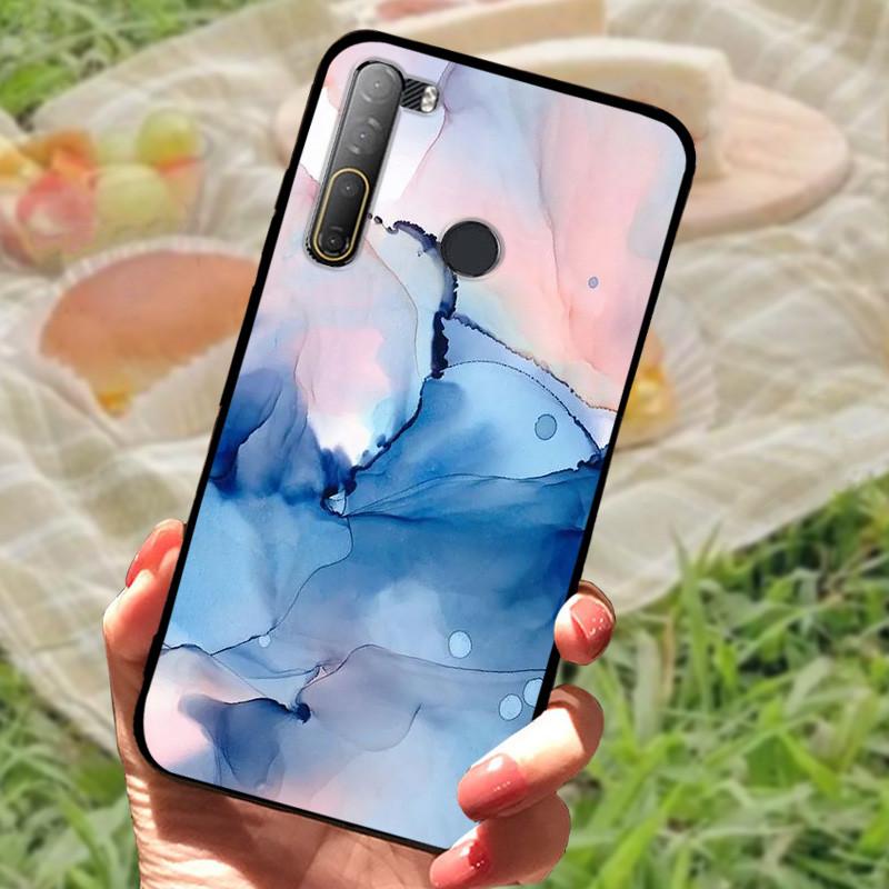 For HTC Desire 20 Pro Case Cover For Desire20 Pro Silicone Soft Marble Black Bumper Funda Coque for HTC Desire 20 Pro Protective
