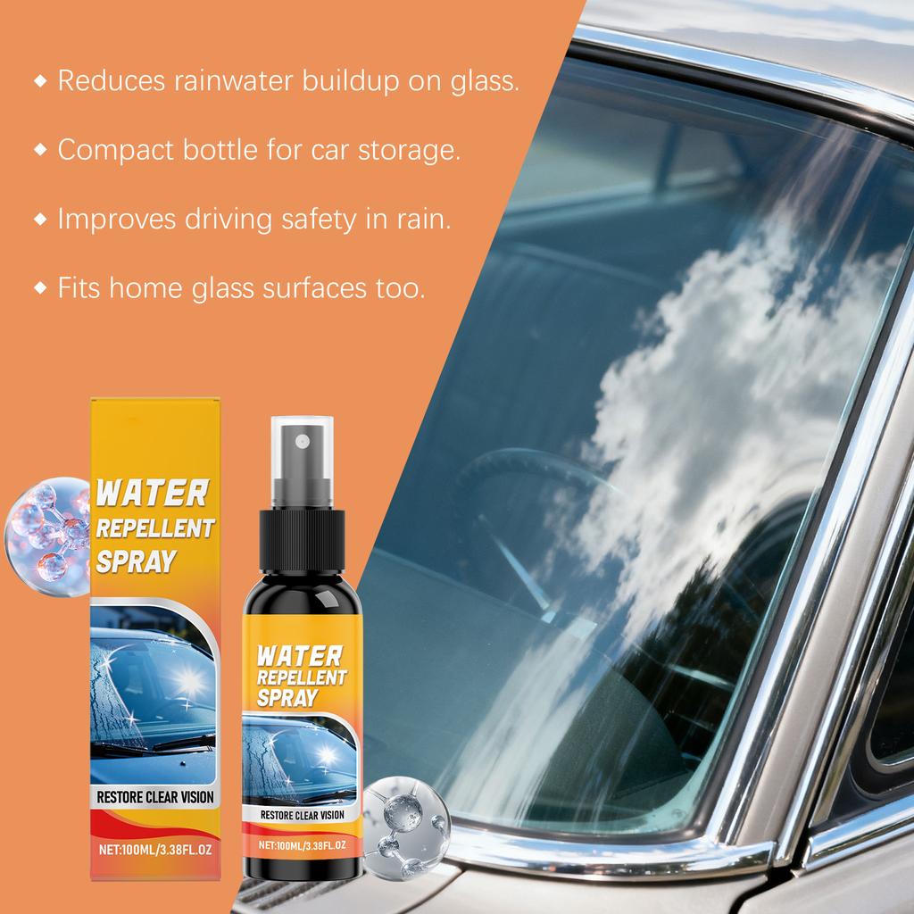 Спрей для стекла для чистых, ярких и глянцевых автомобильных лобовых стекол, обеспечивающий четкую видимость. 100мл