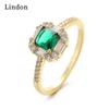 Классическое кольцо Lindon из медного сплава с цирконием, женские ювелирные изделия, свадебный подарок для вечеринки