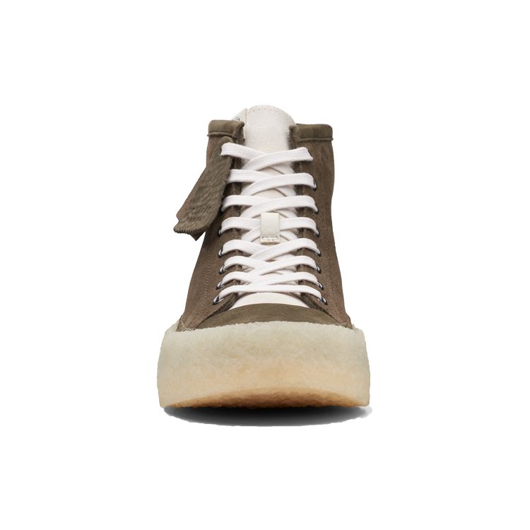 Clarks Кемпер Средняя кожа Модный тренд Спортивные Круглый носок На шнуровке Средняя высота Повседневная обувь Мужская повседневная обувь Армейский зеленый 261676967