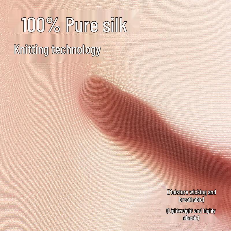 Tiancan Women's 100% Mulberry Silk High-Waist Seamless Briefs (2-Pack)