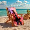 Personalized customized proof beach towel with The Weeknd pattern - soft, absorbent,quick-drying,perfect swimming,camping&bathing