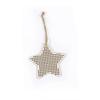 Wooden Star Embroidery Hanger 9cm - Graine Créative Beige