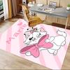 1pc Pink Kitty Bow Carpet for Playroom Bedroom Living Room Sofa Home Decor,kids Game Area Rug Non-slip Floor Mat Y728139