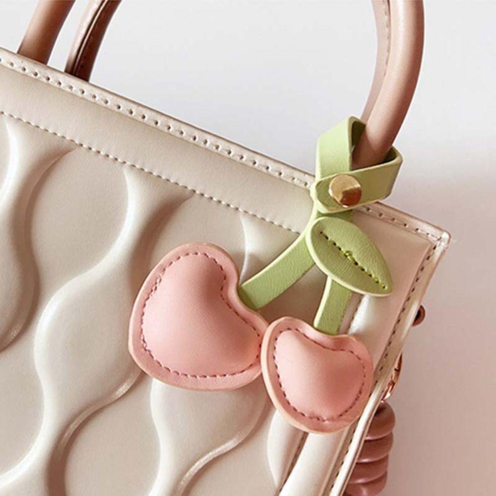 Кулон Сердце Персика Вишня Кулон Сумка Любви Кулон Кавайная Вишня Брелок Украшение Женщины/мужчины CLE