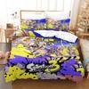 Splatoon 3 Bedding Set Single Twin Full Queen King Size Bed Set Aldult Kid Bedroom Duvetcover Sets 3D Print Anime Bed Sheet Set