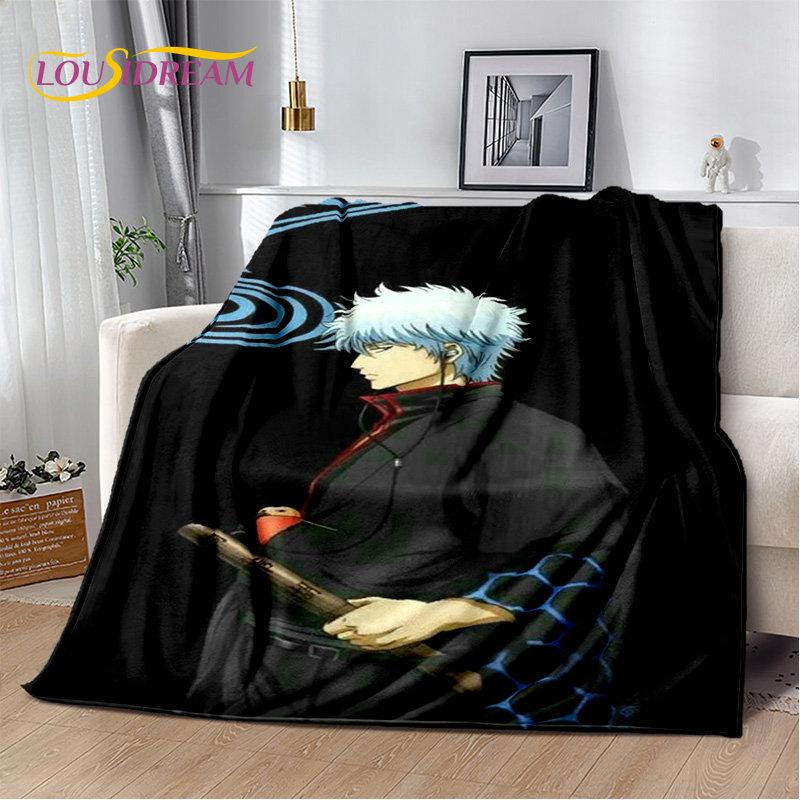 Gintoki Kagura Gintama аниме мягкое плюшевое одеяло, фланелевое одеяло для гостиной, спальни, кровати, дивана, чехол для пикника, детское одеяло