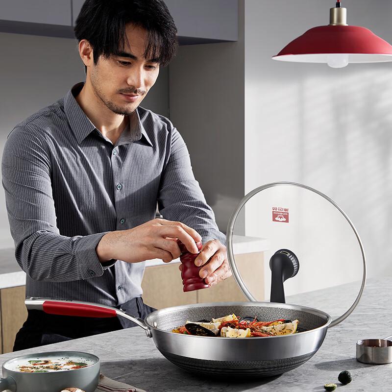 KOBACH 5th Gen Antibacterial Non-stick Stainless Steel Wok