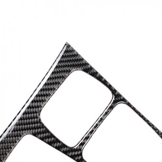 Auto Carbon Fiber Gear Shift Panel Cover For BMW X5 E70 X6 E71 Low Match 2008-13