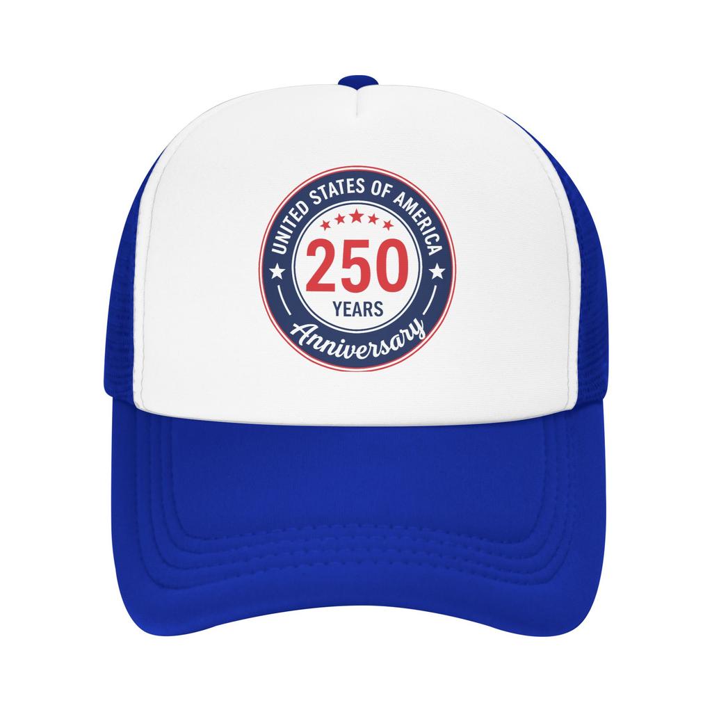 Casual America Year Anniversary Golf Cap Unisex Women Trucker Hat Formal Golf Adjustable Fit Sun Caps
