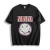 Футболка Nirvana Smiley - Классический дизайн лица в стиле гранж Унисекс