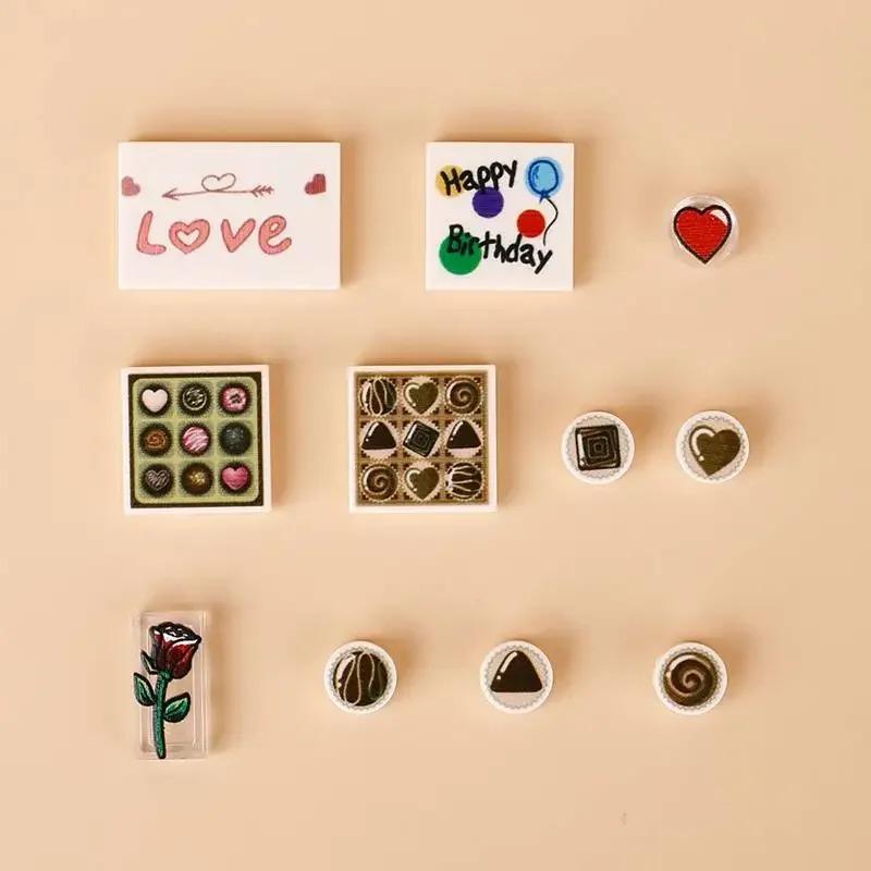 Конструктор Принтованные Кирпичики Морепродукты Овощи Мороженое Экспресс-посылка Компьютерный Контроллер Рождественские Хэллоуин Подарки MOC