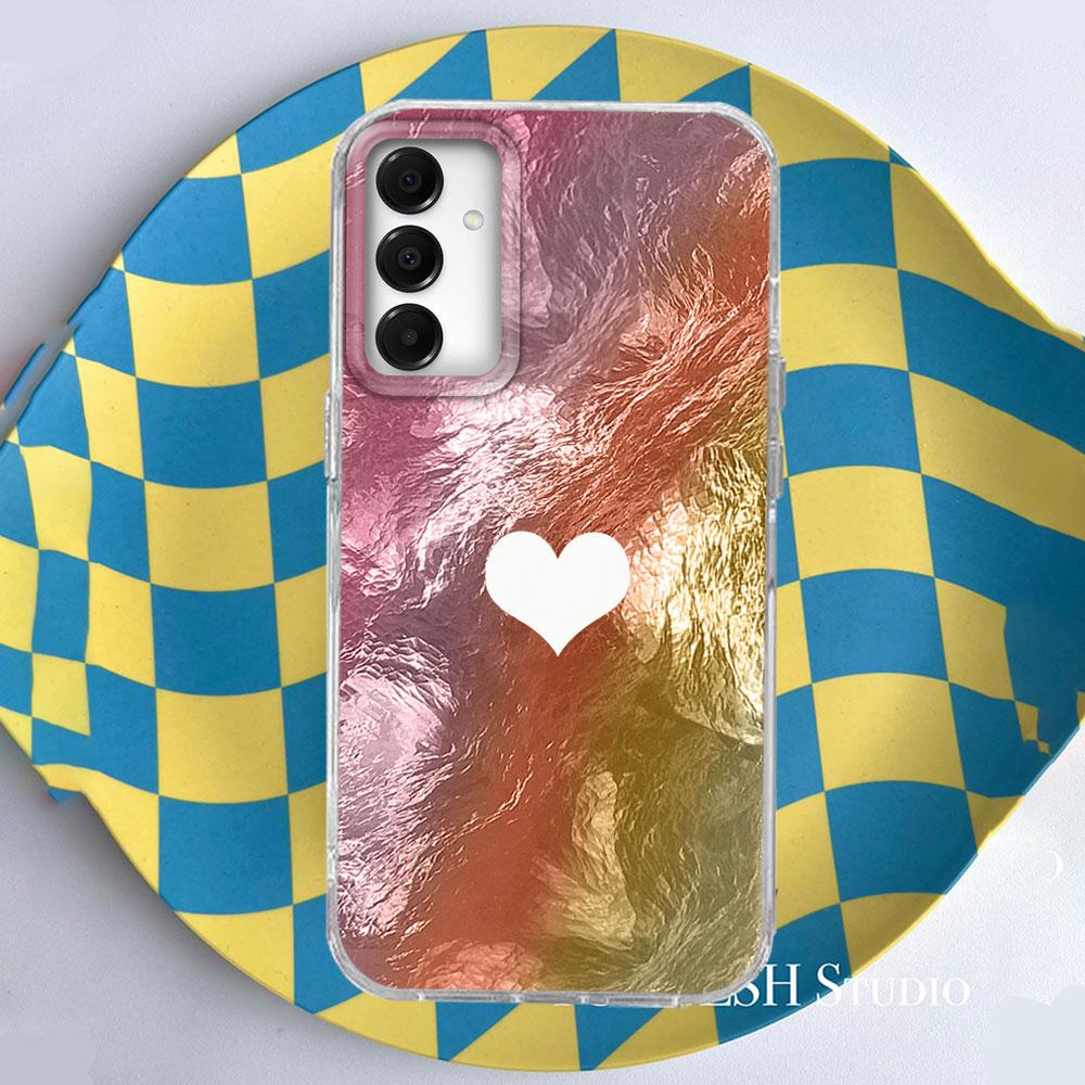 Модный чехол для телефона с волнистой полоской и леопардовым принтом для Samsung Galaxy A16 A55 A07 A17 A56 A36 A26 A53 A06 A14 A24 A34 A54 A15 A12 A22