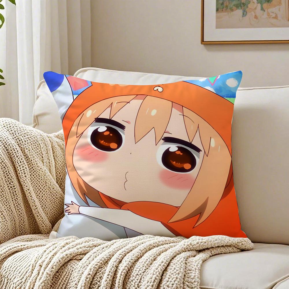 Cute Lazy Japanese Anime HHimouto Umaruchan Cushion Cover Pillowcase Antidustmite living Room Sofa Decor Cushion Room