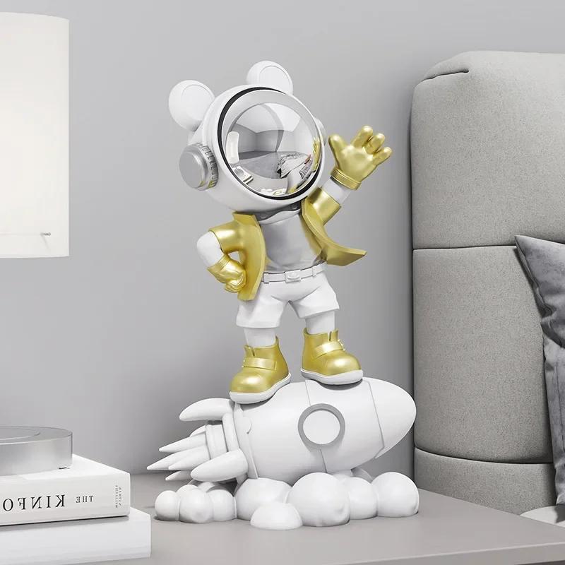 Astronaut Figure Statue Astronauts Sculpture Room Home Decoration Accessories Figurines for Interior living room decoration gift
