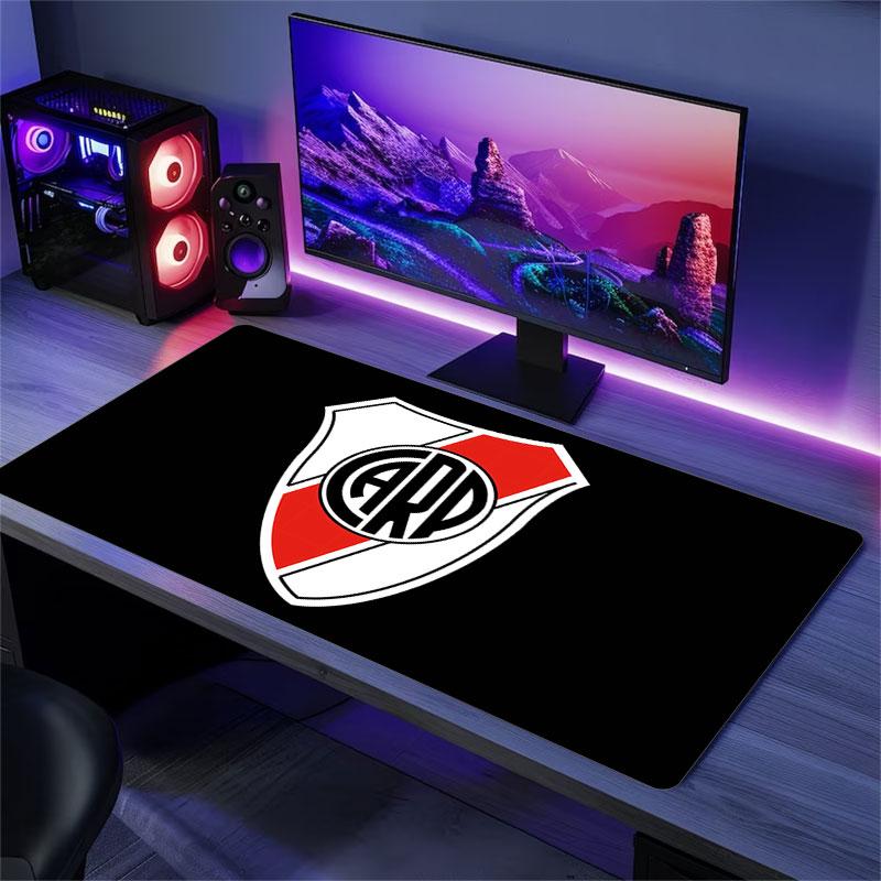 River Plate Mouse Pad, Large Gaming Desk Mat, Non-slip XXL Mousepad for Laptop & Tablet, Mini PC Playmat with Stitched Edges
