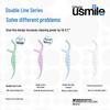 usmile Seahorse Fluoride Double-Line Dental Floss Picks