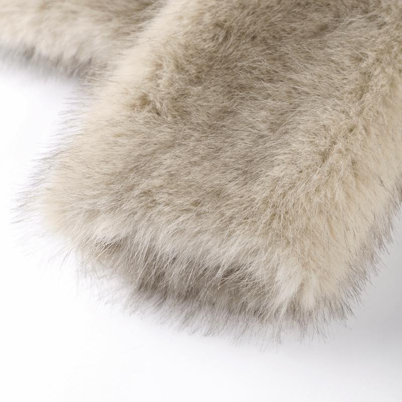 Модная роскошная короткая куртка из искусственного меха для женщин с воротником-стойкой и длинным рукавом, свободная куртка для осени и зимы, ленивая толстая уличная верхняя одежда