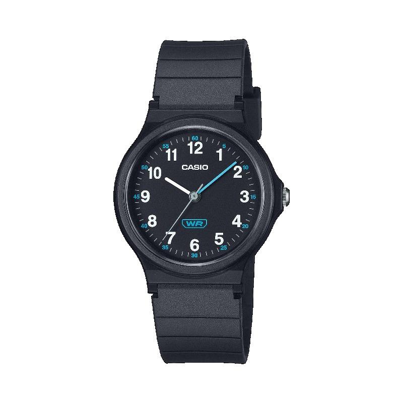 Casio Мужские аналоговые кварцевые часы LQ-24B-1B из смолы, водостойкие