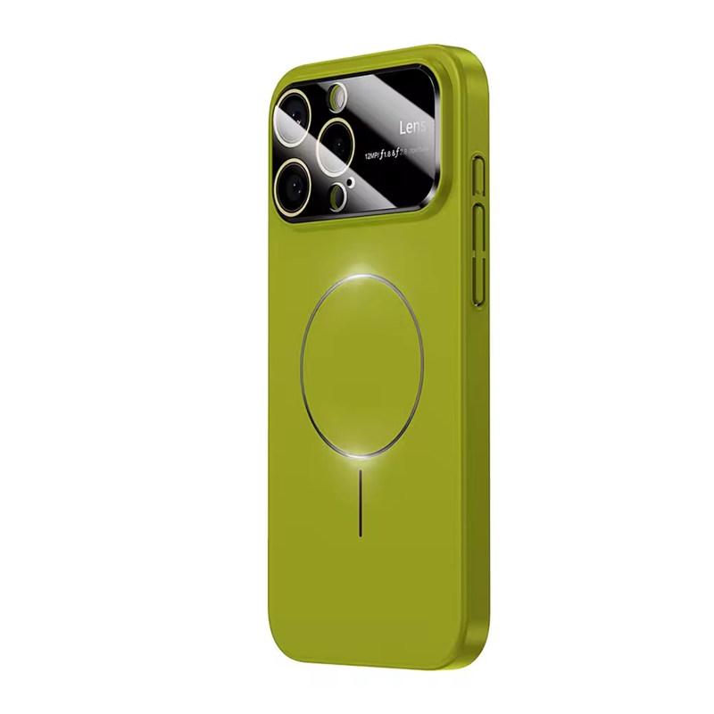 Роскошная защита камеры для чехла для телефона Magsafe для iPhone17 16 14 15 13 12 11 Pro Max Магнитный противоударный жесткий ПК Тонкая накладка