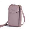 Women Crossbody Phone Bag Small Shoulder Purse Clutch Leather Zipper Handbag Card Holder