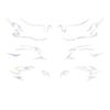 European And American Eye Makeup Tattoo Stickers Waterproof Simulation Makeup Eye Stickers Face Q6J6