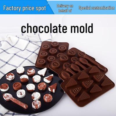 Силиконовая форма для цифр для шоколада, торта, желе и кубиков льда