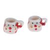 1:12 Dollhouse Miniature Christmas Winter Ceramics Cups & Pot Set Doll Coffee Tea Cup