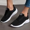 Женские кроссовки для ходьбы, легкие дышащие кроссовки, нескользящие спортивные кроссовки, удобные трикотажные сетчатые кроссовки для тренировок, повседневные спортивные туфли на шнуровке для женщин