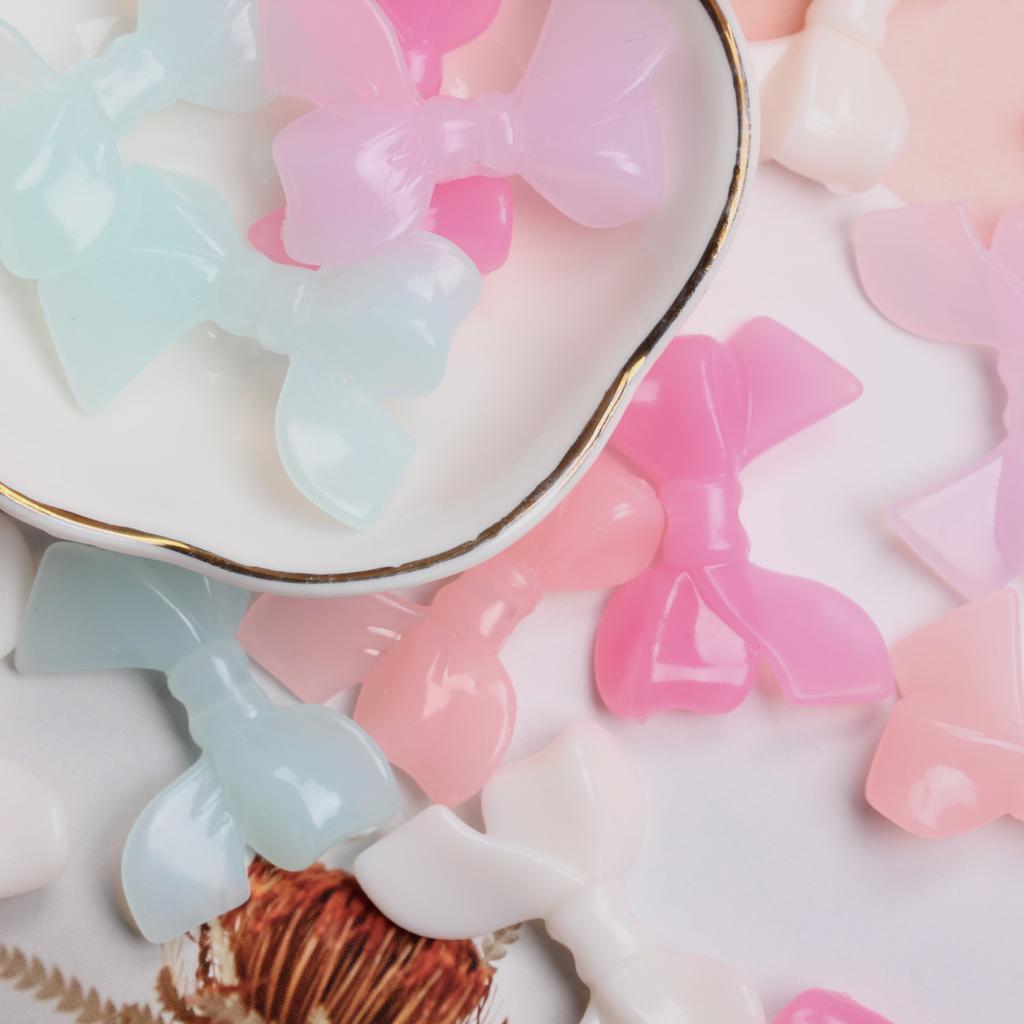 10 шт., 33*24 мм, акриловые бусины-макароны с бантиками, модные бусины, материалы ручной работы