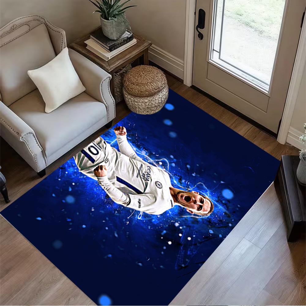 Chelsea Fc Player Portrait Floor Rug Office Rug Perfect for Dormitory Balcony Bedrooms Foyer Anti-slip Rug Anime Office Decor Best for Christmas