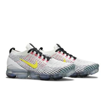 Air VaporMax Flyknit 3 Белый Динамический Желтый AJ6900-103