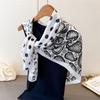 Cross-Border Cashew Nut Simulation Silk High-End Printing Large Square Scarf Silk Scarf Shawl Headscarf Neck Protection Scarf Decorative Women'S Scarf