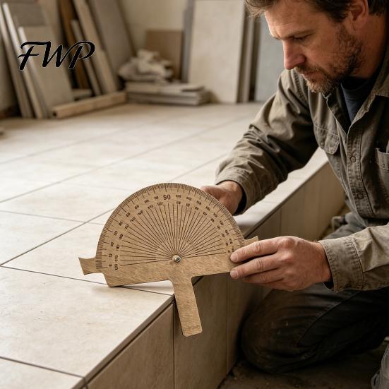 Angle Measuring Tool Wooden Precision Finder 0-180 Degrees String Line Protractor for Welder Carpentry DIY Projects Woodworking Builders